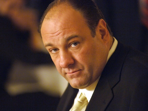 Archiefbeeld van James Gandolfini die de rol speelde van Tony Soprano in de HBO-hitserie The Sopranos.