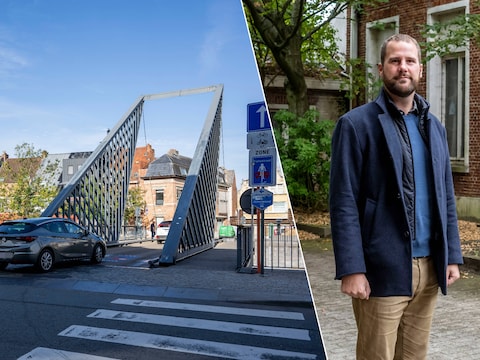 Het eenrichtingsverkeer op de Vlasmarktbrug wordt omgedraaid, als één van de nieuwe verkeersmaatregelen. Raadslid Tomas Roggeman uit bedenkingen bij heel het plan.