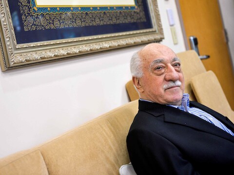 Fethullah Gülen in zijn huis in Saylorsburg, Pennsylvania, VS.