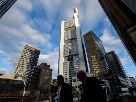 Het hoofdkantoor van Deutsche Bank in Frankfurt.