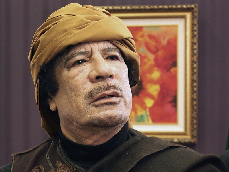 Mouammar Kadhafi.
