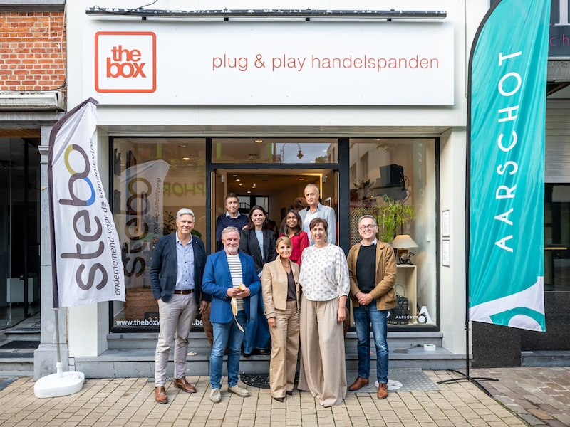 The Box in de Martelarenstraat is een tijdelijk winkelpand waar ondernemers hun concept kunnen uittesten zonder meteen een eigen handelspand te moeten huren. 