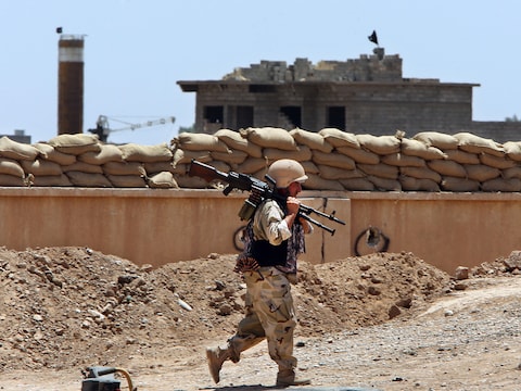 Een Koerdische peshmerga-strijder.