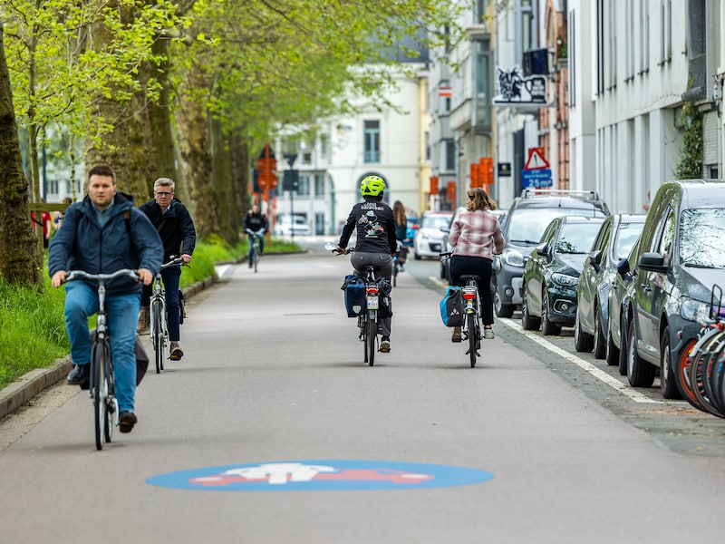 Aan de Coupure Links in Gent werden op één dag zelfs 17.702 fietsers geregistreerd.