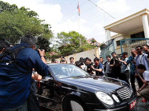 De Noord-Koreaanse ambassade in Kuala Lumpur.