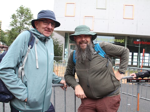 Francky Casier en Kurt Demarcke wandelden vandaag mee.