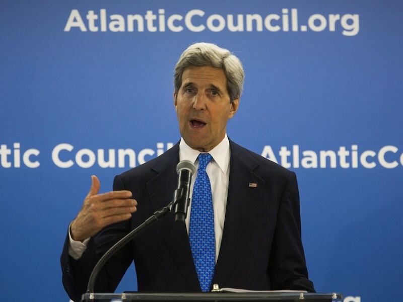 De Amerikaanse minister van Buitenlandse Zaken John Kerry.