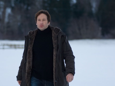 David Duchovny (Fox Mulder) in de film The X-Files: I Want to Believe.