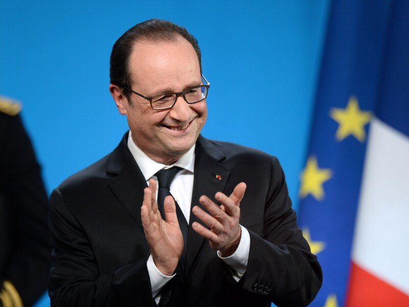 De Franse president François Hollande.