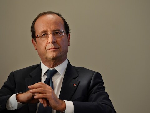 De Franse president François Hollande.