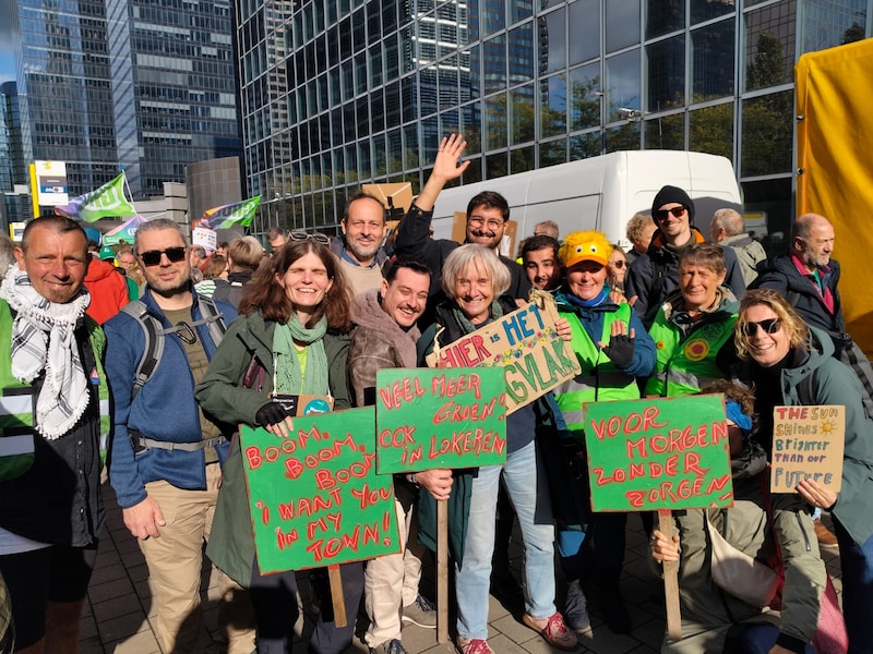 Aanwezigheid MeerdanGroen op klimaatmars in Brussel