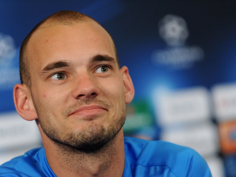 Wesley Sneijder lijkt grof wild op de transfermarkt.