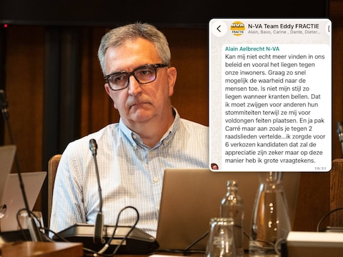 Schepen Luc Spiessens wordt in de gelekte berichten geciteerd. 