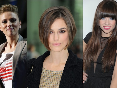 Volume bovenaan maakt slanker, een asymmetrische bob ook, een rechte pony doet je dikker lijken.