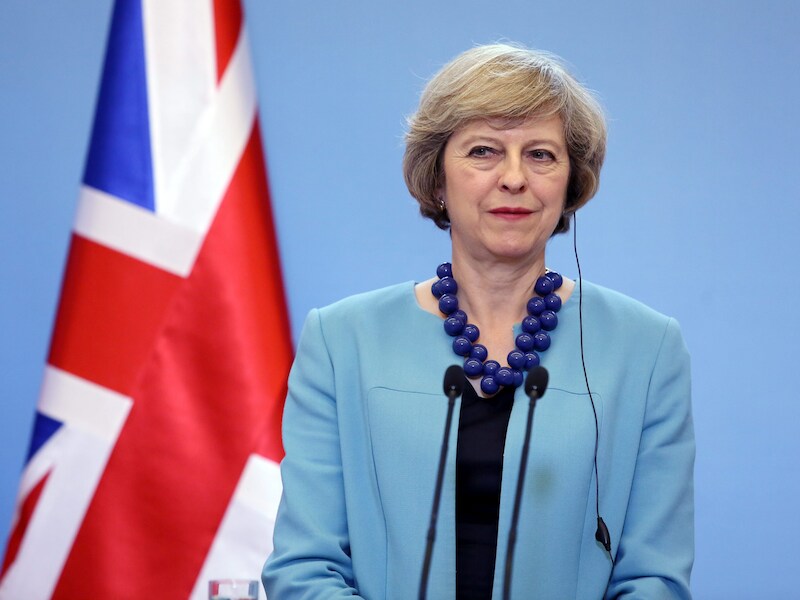 De nieuwe Britse premier Theresa May.