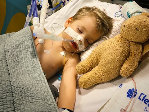 Léon (2,5) heeft een donorhart van een leeftijdsgenootje nodig.