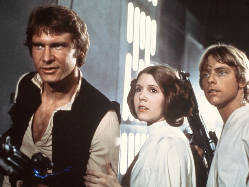 Han Solo, Prinses Leia en Luke Skywalker