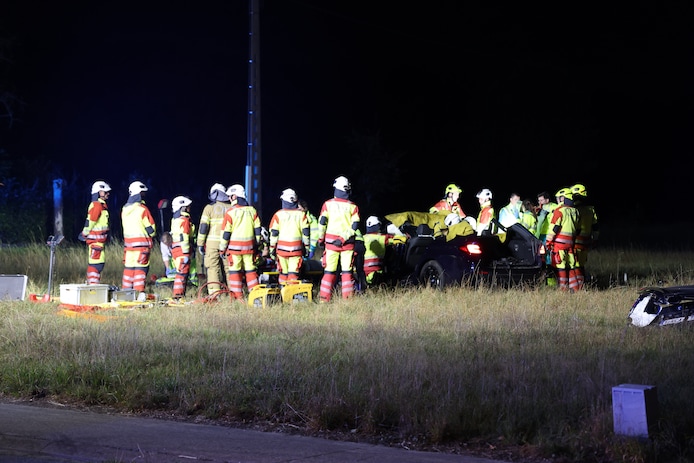 De hulpdiensten kwamen massaal ter plaatse om de slachtoffers te bevrijden.