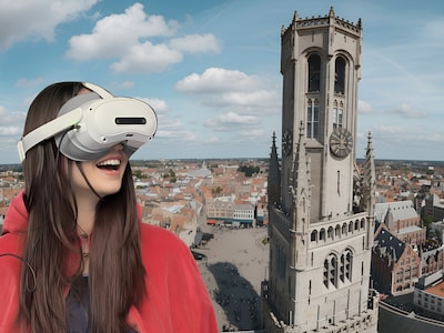 Fly over Bruges