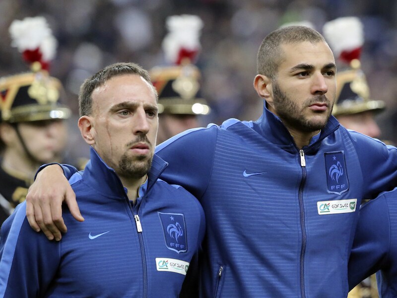 Franck Ribéry en Karim Benzema.