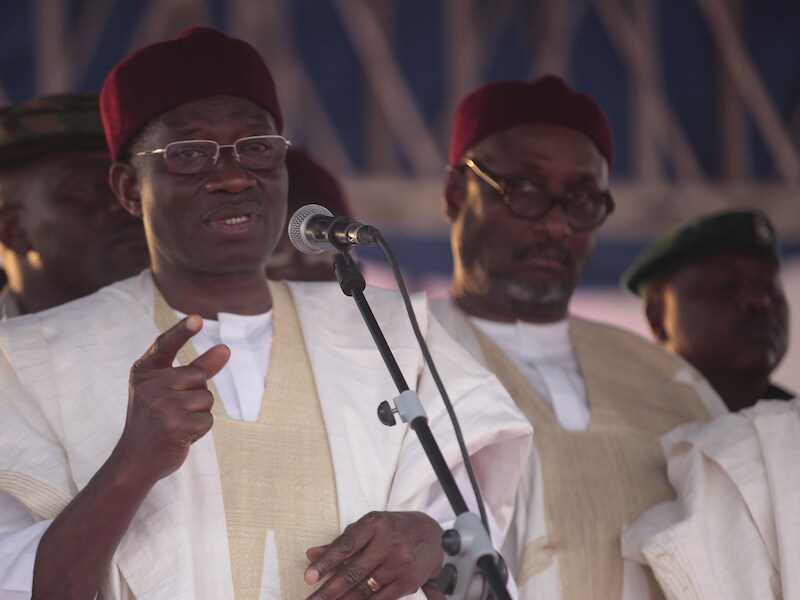 De Nigeriaanse president Goodluck Jonathan.