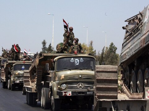 Het Syrische leger trekt zich terug uit Hama.