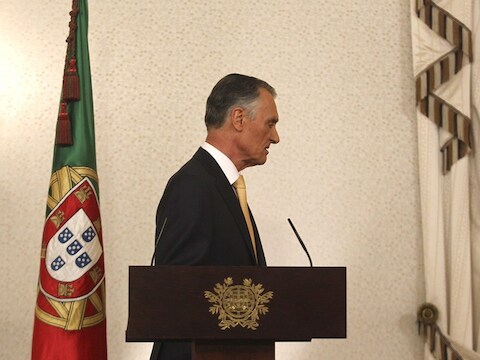 De Portugese president Cavaco Silva
