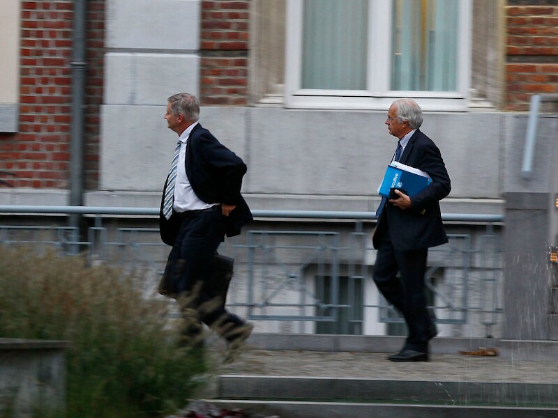 Links: Robrecht Himpe, executive vicepresident van ArcelorMittal. (Archieffoto)