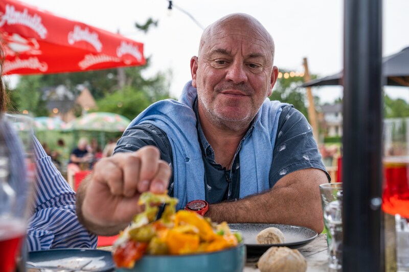 Piet Huysentruyt tijdens de verkiezing van 'De beste zomerbar 2022'.