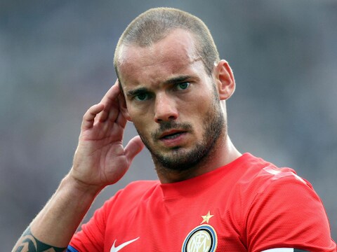 Een breuk tussen Inter Milaan en Wesley Sneijder lijkt onafwendbaar.