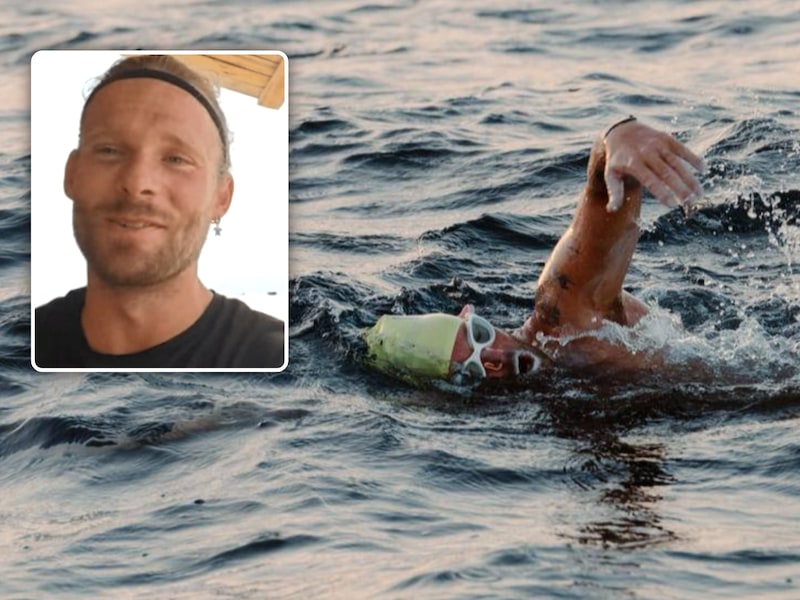 Ultra-atleet Matthieu Bonne (32) moet wereldrecordpoging na 48 uur zwemmen in open zee staken
