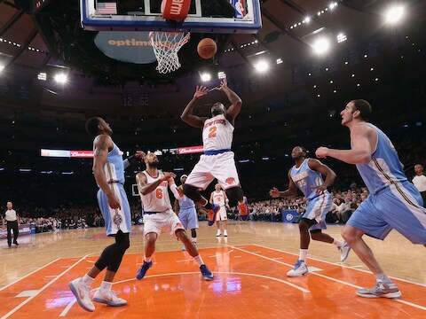 Ook de Knicks zijn uitstekend bezig. Ze blijven in eigen huis ongeslagen na een zege tegen de Denver Nuggets.
