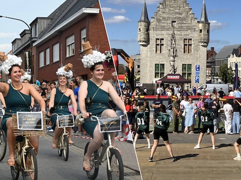 De Grote Kleinvelokeskoers is een decennia oude traditie tijdens de Worstenfeesten in Vlimmeren. Rechts: Herentals Beweegt!