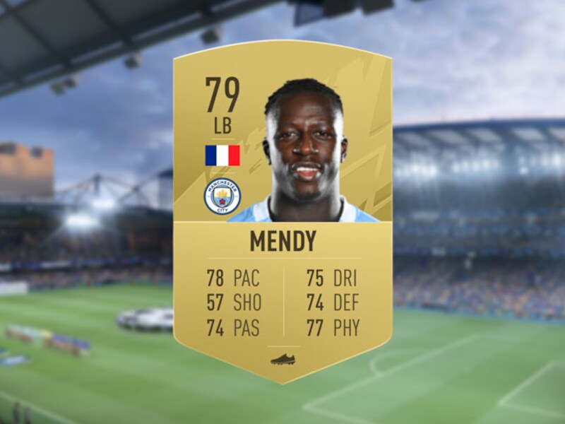 Het kaartje van Benjamin Mendy in FIFA Ultimate Team.