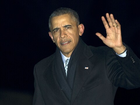 De Amerikaanse president Barack Obama.