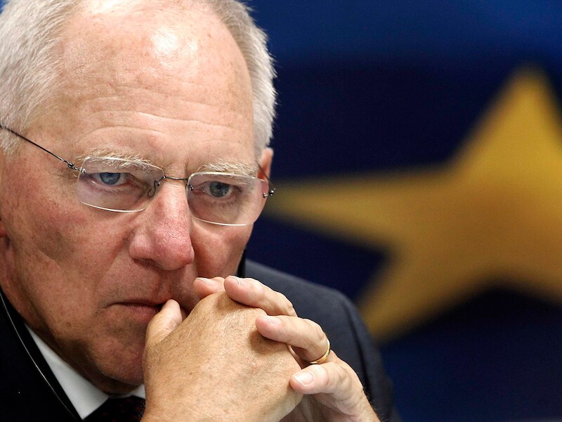 De Duitse Financiënminister Wolfgang Schäuble.