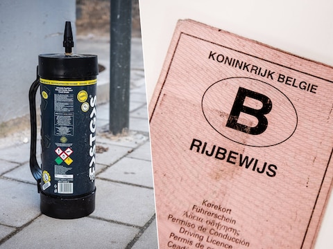 De jongeman werd uit het verkeer gehaald toe hij onder invloed van lachgas reed. 