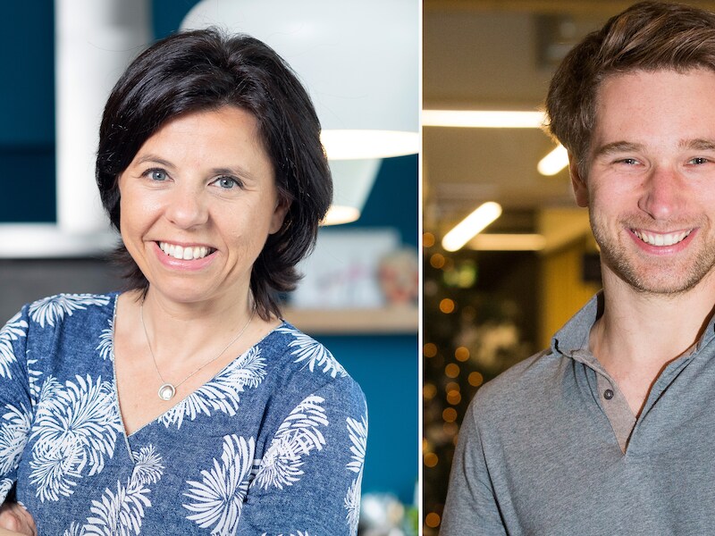 Crypto-experts Gwen Busseniers en Levi Haegebaert.
