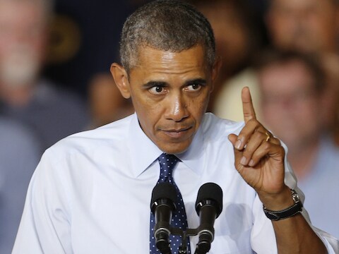 De Amerikaanse president Barack Obama.