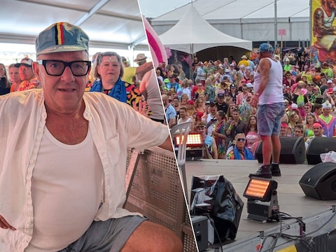 Gino De Camioneur kon niet één maar twee keer optreden tijdens Kamping Kitsch Club
