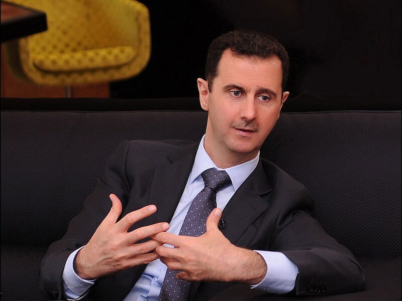 Assad stelt een duidelijke voorwaarde voor een politieke oplossing van het probleem.