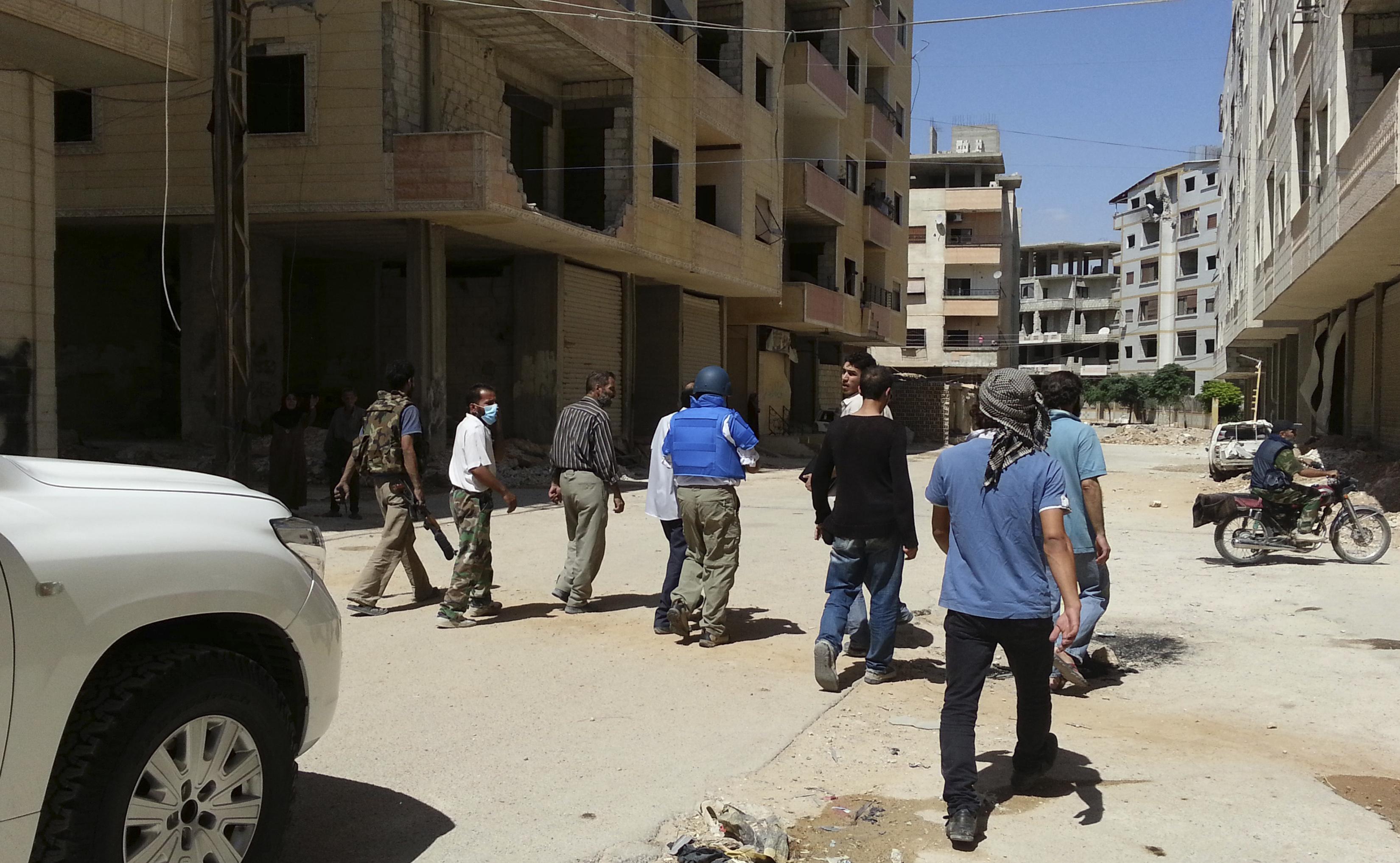 Het dorp werd vorig jaar door rebellen bezet en sindsdien proberen de troepen van Assad het te heroveren.