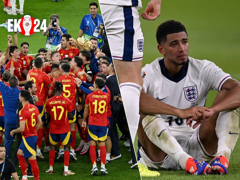 Bekroning van hun geweldig EK: Spanje is Europees kampioen na zinderende tweede helft, weer niks voor Engeland