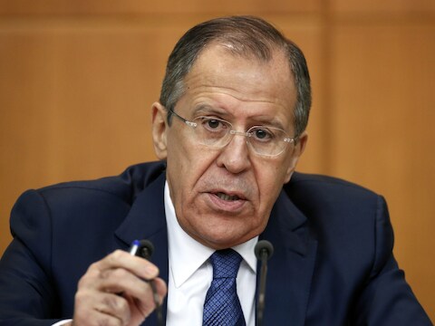 Russisch minister van Buitenlandse Zaken Sergei Lavrov.