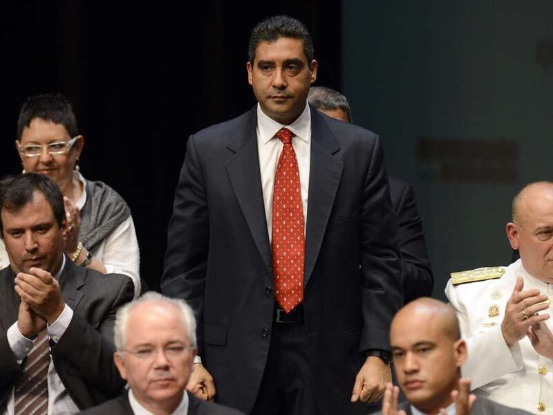 De minister van Binnenlandse Zaken van Venezuela, Miguel Rodriguez Torres.