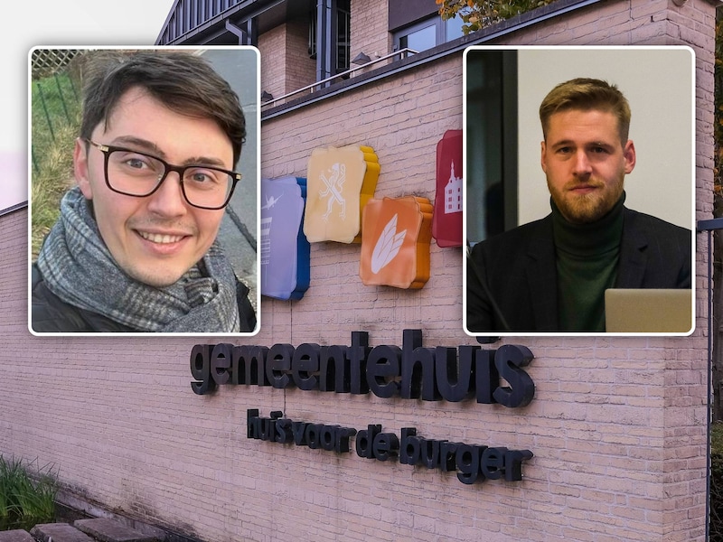 Tijdens de gemeenteraad vroeg Alen Cilic (links) wat de impact van de besparingen op het Gemeentefonds en het Openruimtefonds op de gemeentelijke financiën is. Schepen Jelle Mombaerts beantwoordde de vraag.