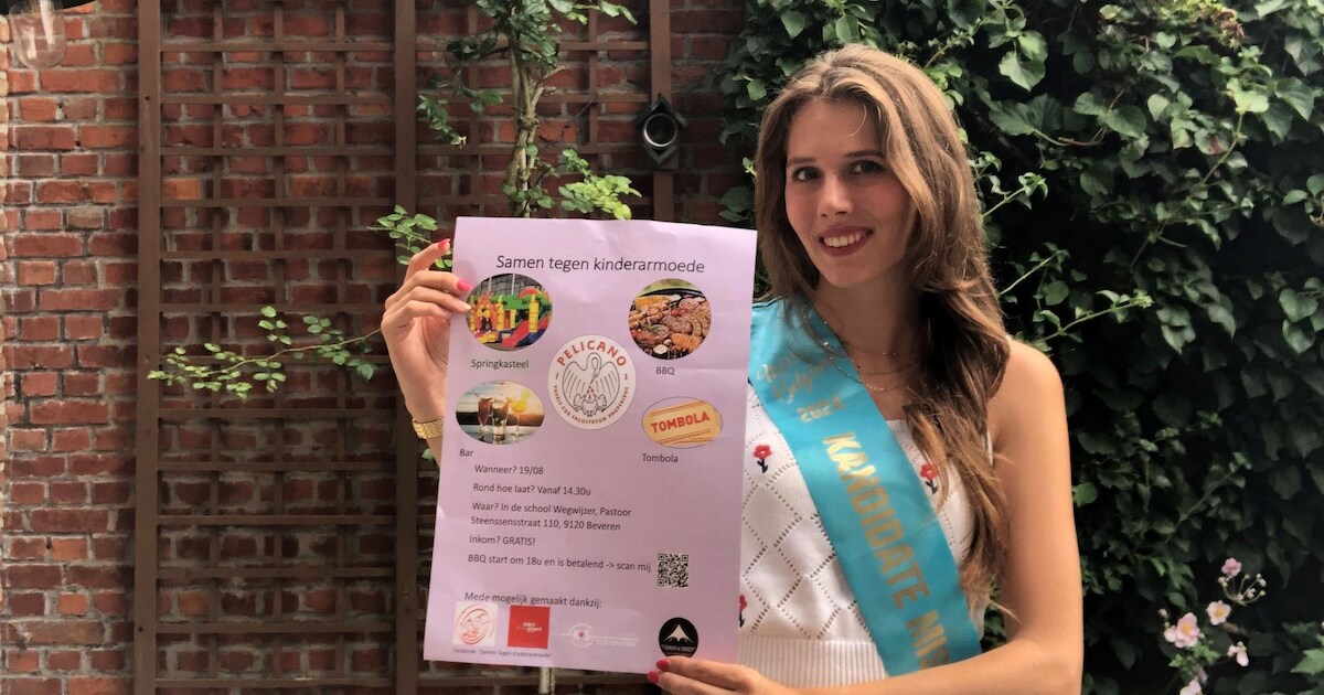 Kandidate Miss België Ellen (20) organiseert zomerbar voor goede doel ...