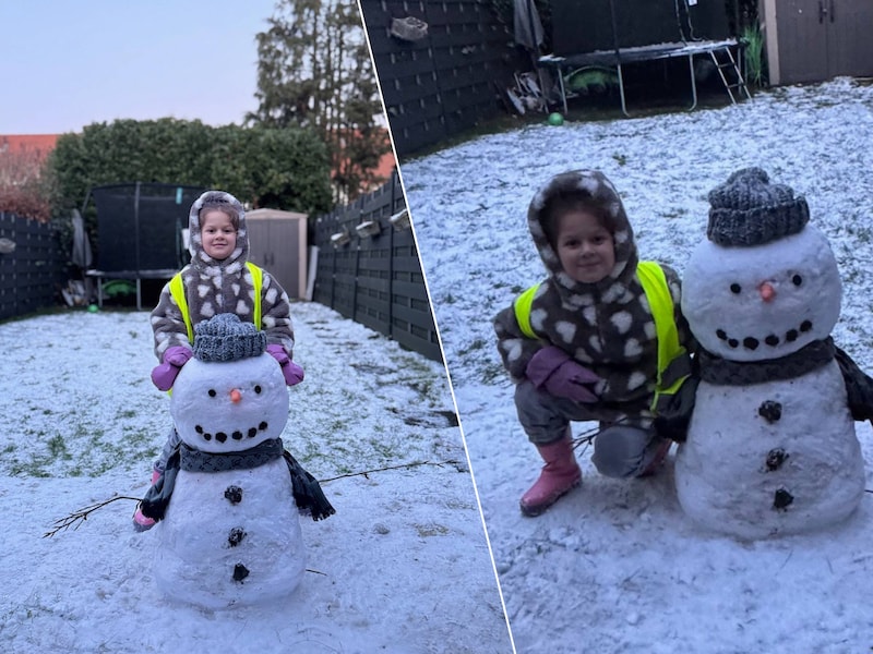 Jara en Rumi beleven sneeuwpret in Hoboken