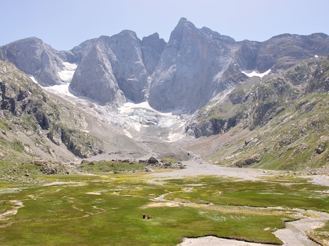 Het Vignemale-massief in de Franse Pyreneeën.