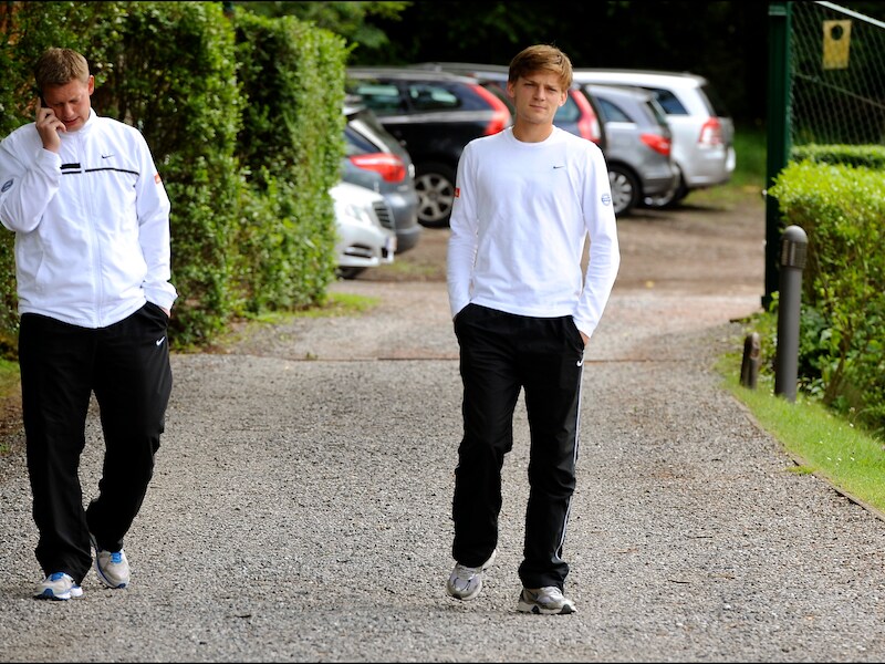 David Goffin werkt niet langer samen met Réginald Willems (l)